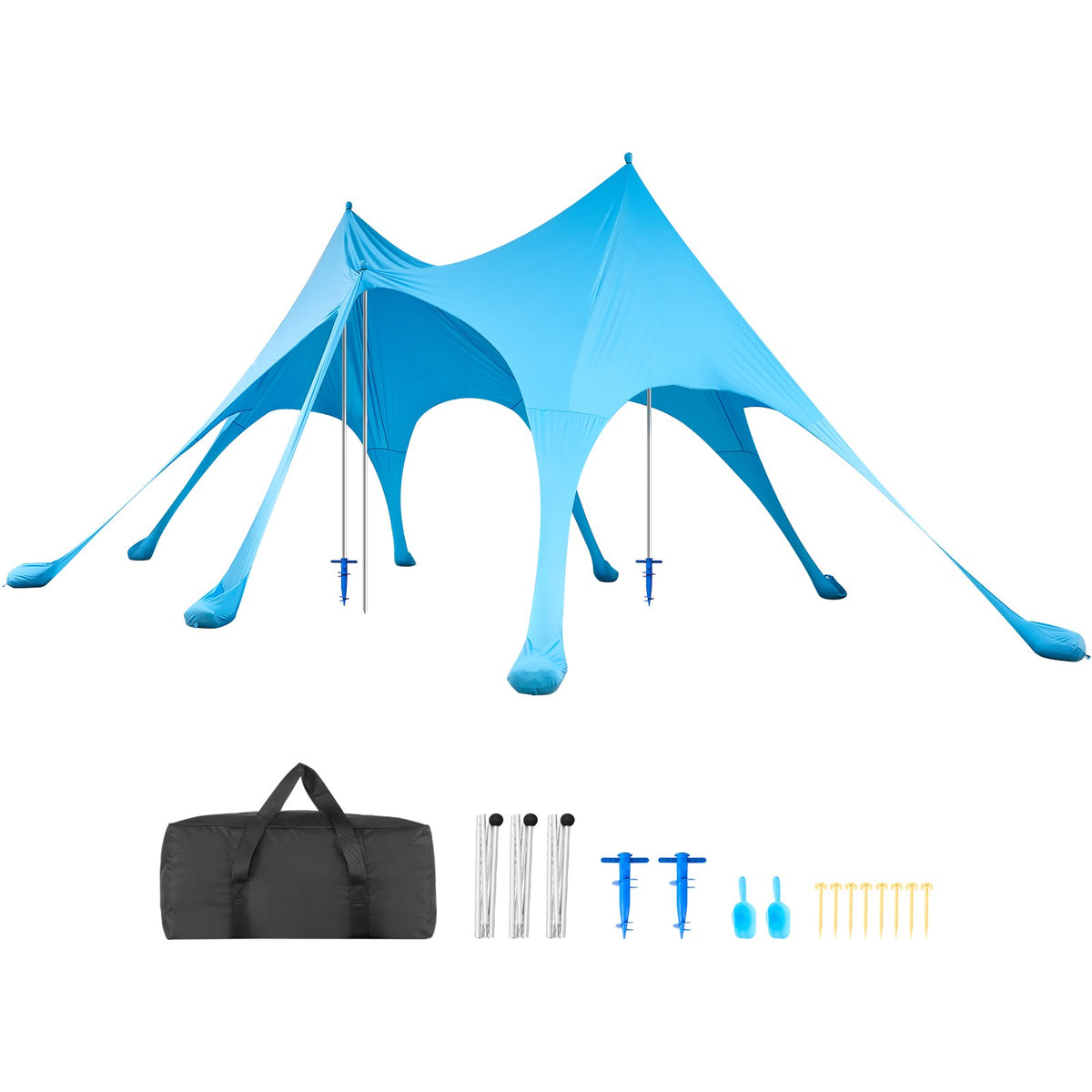 Portable Beach Tent Sun Shade Canopy 20x13 ft UPF50+ Outdoor Shelter