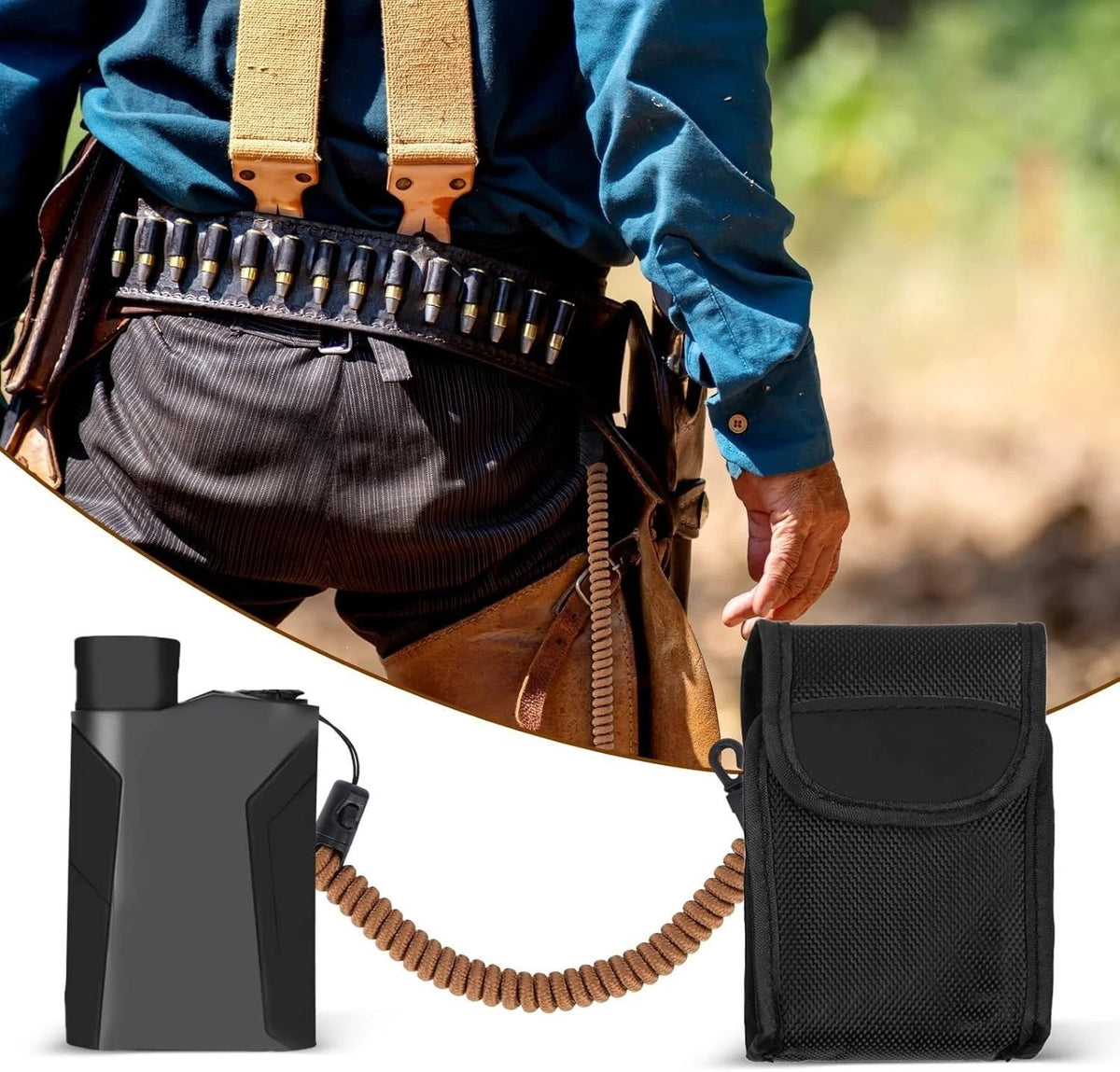 Outdoor Rangefinder Lanyard 2-Pack Retractable Tether for Hunting Fishing Hiking