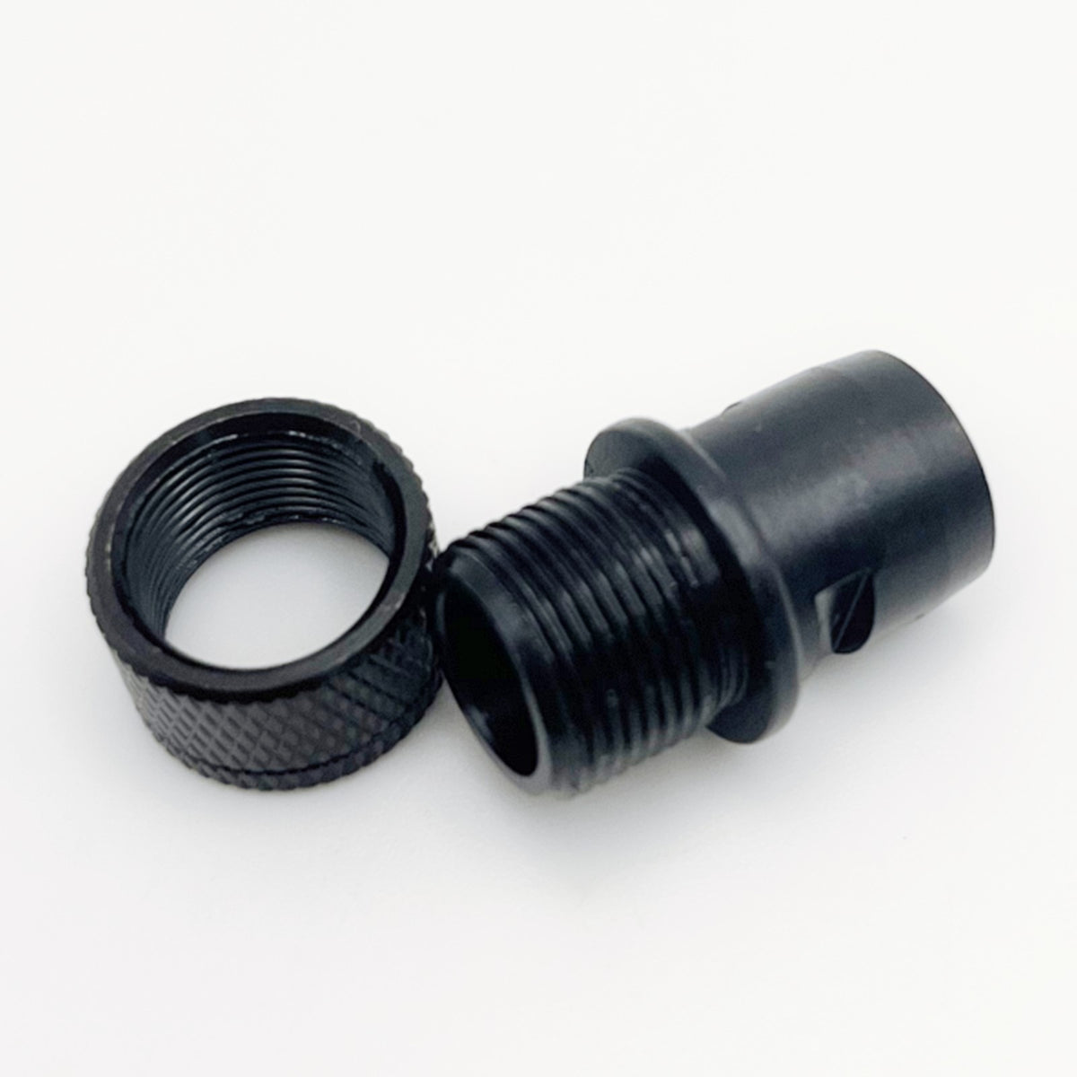 Adapter for S&W M&P 22 Compact Size 22LR 1/2x28 Thread - Steel Black Finish