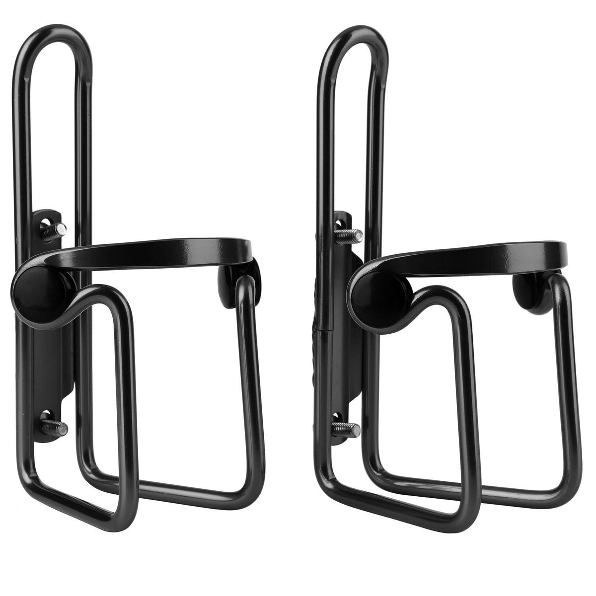 Lightweight Aluminum Bicycle Water Bottle Cages 2 Pack - Fits Most Standard & Oversized Bottles
