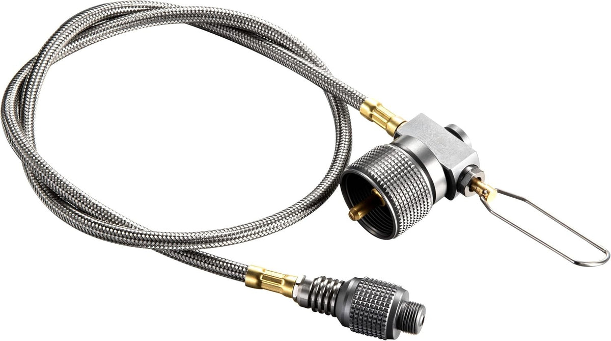 Propane to Butane Camping Stove Adapter with Hose Valve for 16oz Tanks