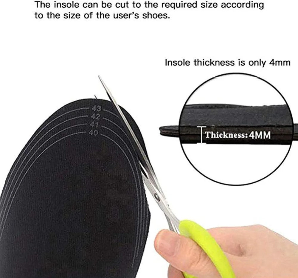 USB Heated Foot Warmer Insoles for Winter Shoe Comfort Men Women