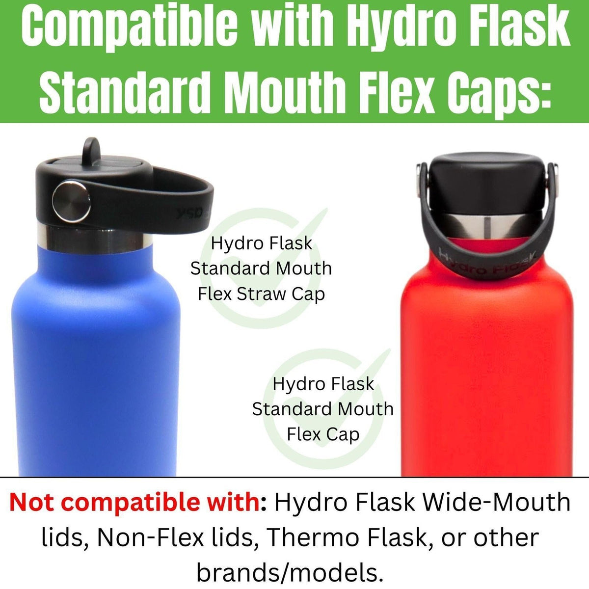 Replacement O-Ring Gaskets for Hydro Flask Narrow Mouth Flex Caps - 8 Pack