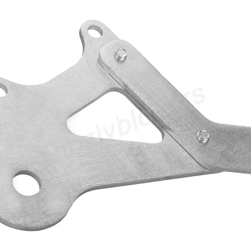 Rear Disc Brake Adapter for Razor Pocket Mod Electric Dirt Bike - Silver Aluminum