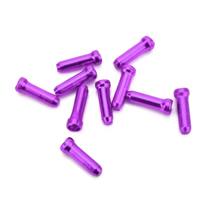 50pcs Bicycle Brake & Shift Cable End Caps Aluminum Crimp Tips for Cycling