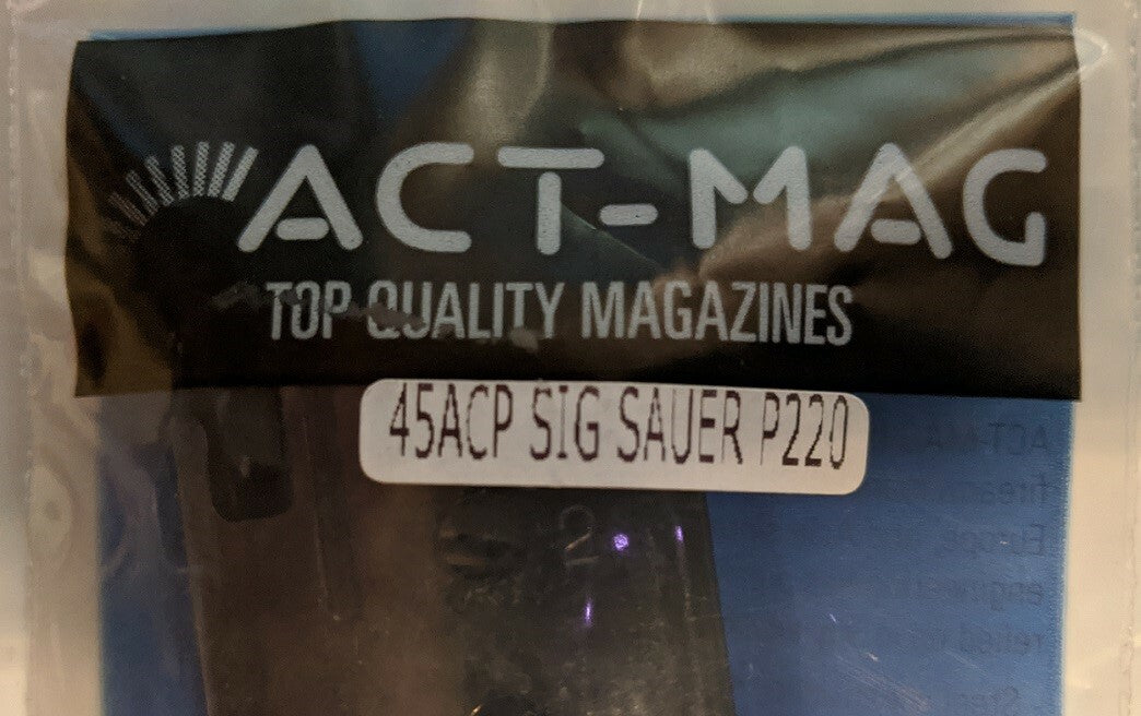Sig Sauer P220 45ACP 8-Round Steel Magazine - Black ACT-MAG