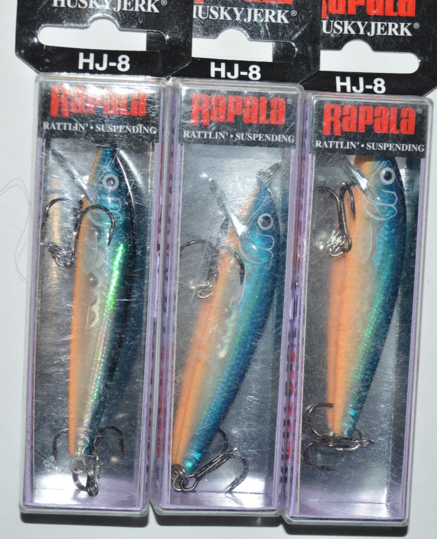 Artificial Fishing Jerkbait - Rapala Husky Jerk Suspender 3 1/8" Blue Ghost