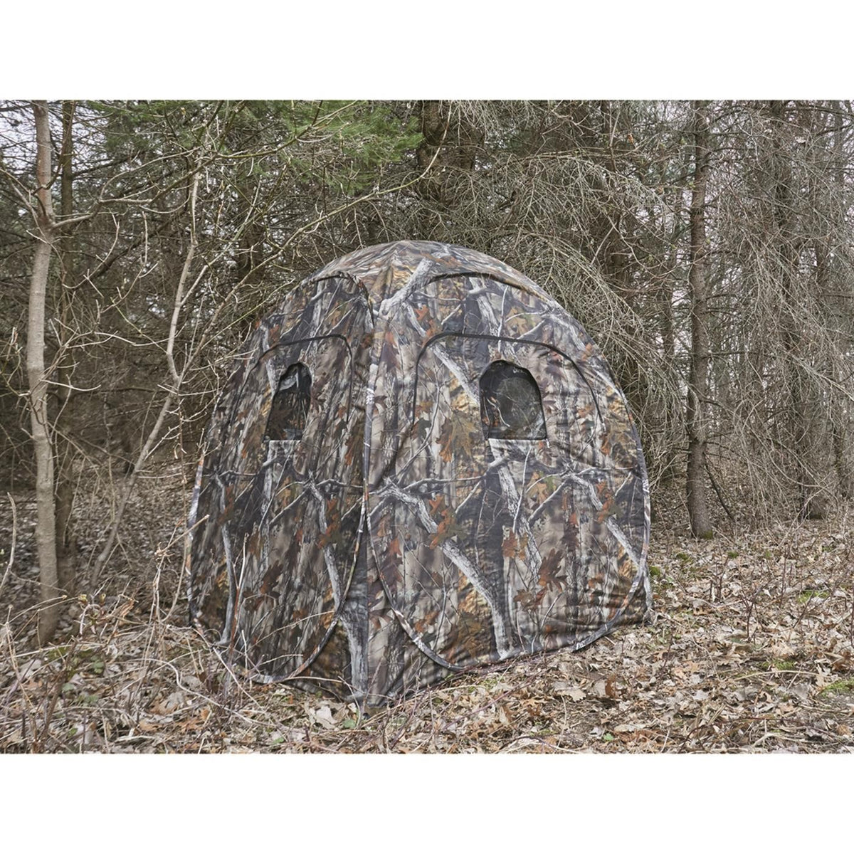Hunting Blind Tent 4-Panel Ground Blind with Steel Frame for Concealed Hunting