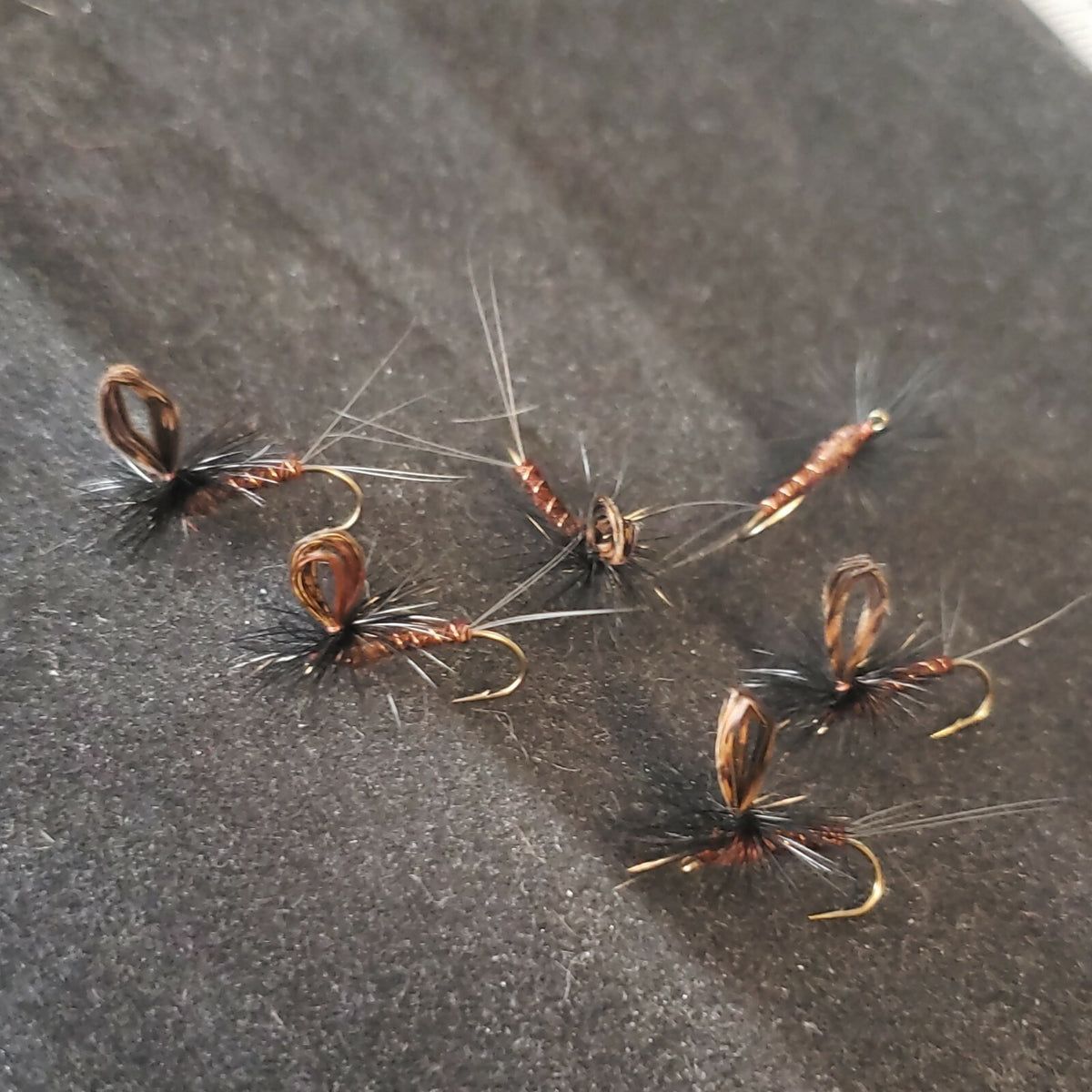 Trout Dry Fly #12 March Brown Loopwing Parachute Flies - Frontier Fly