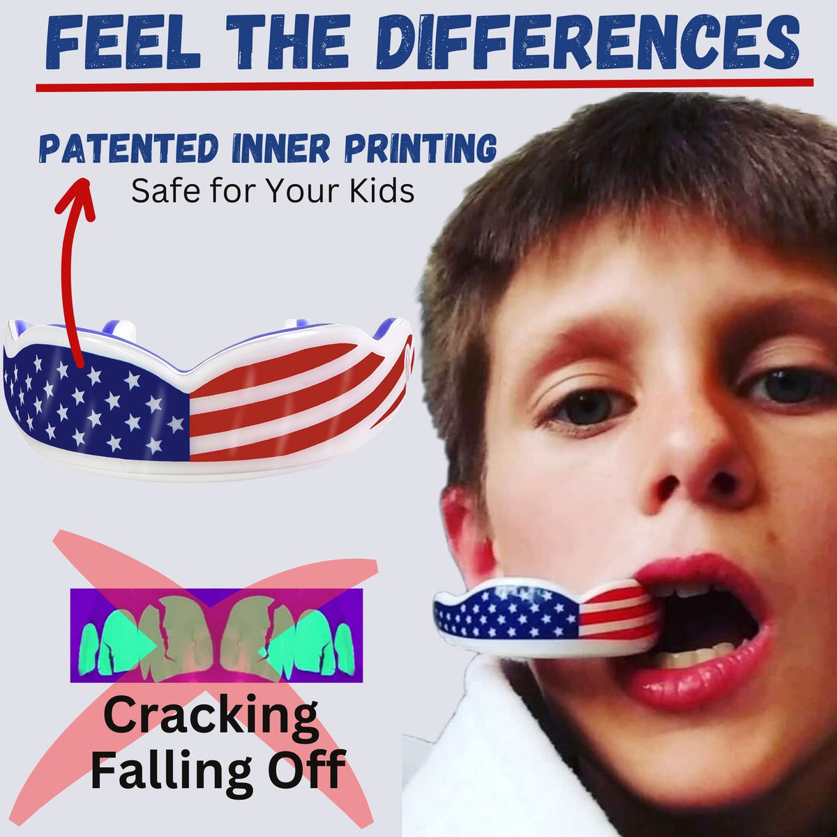 Youth Sports Mouth Guard for Kids Football MMA Karate Boxing - Protective Gear