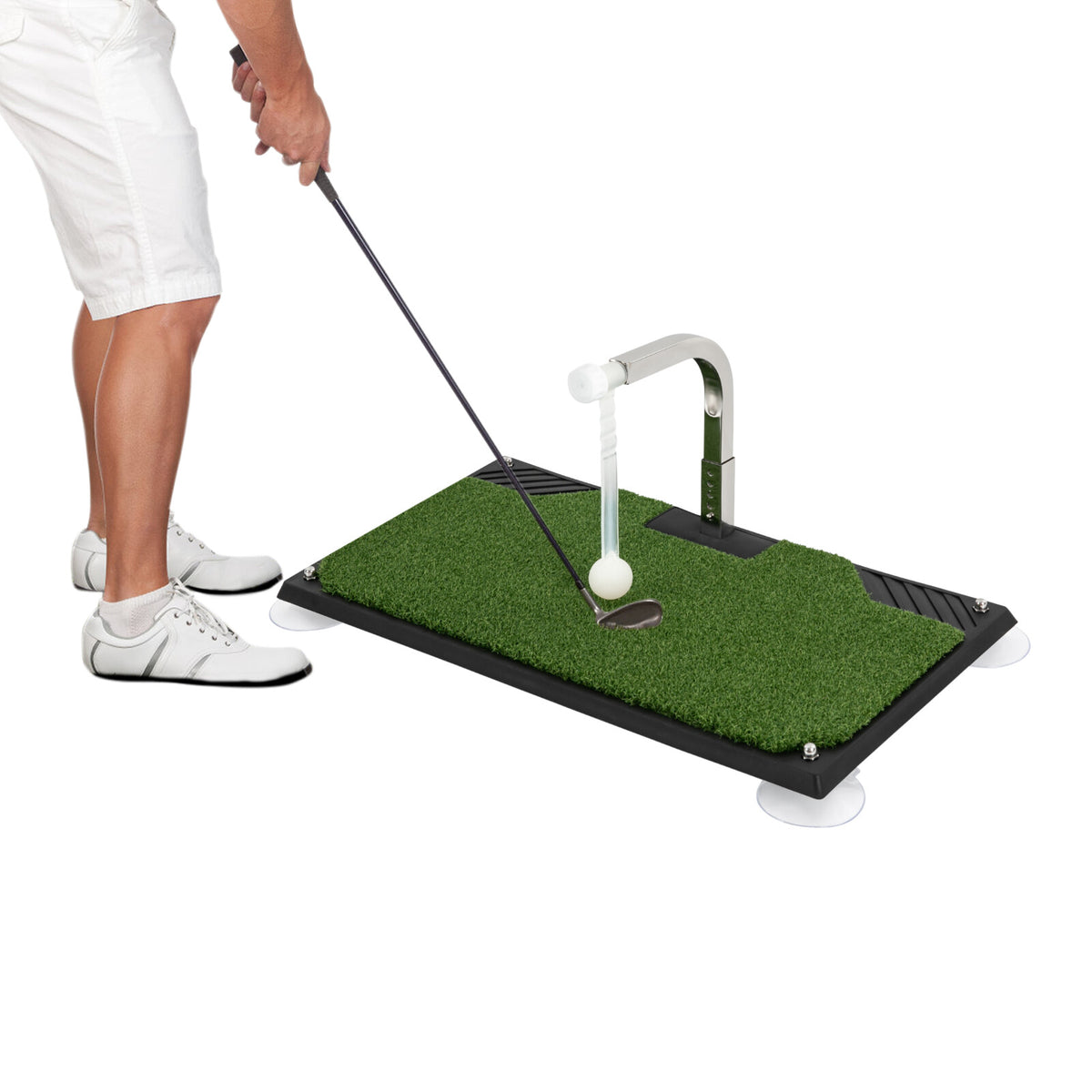 Indoor Golf Swing Trainer Practice Simulator with 5 Adjustable Gears