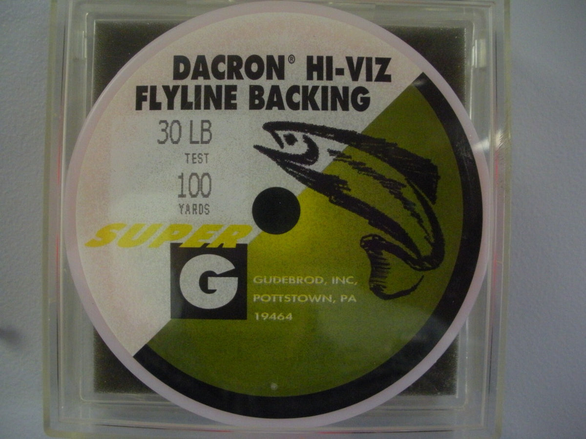 Fly Line Backing 30Lb Hi-Vis Orange 100 Yards Waterproof Dacron