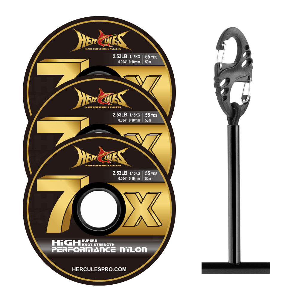 Fly Fishing Tippet Line Fluorocarbon & Nylon Spools - Multiple Sizes
