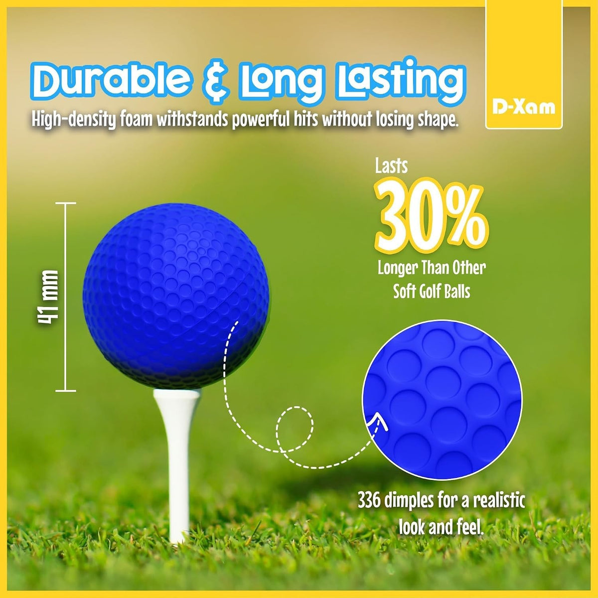 Multicolor Foam Golf Practice Balls - Soft, Durable, Impact-Resistant for Indoor & Outdoor Golf Training