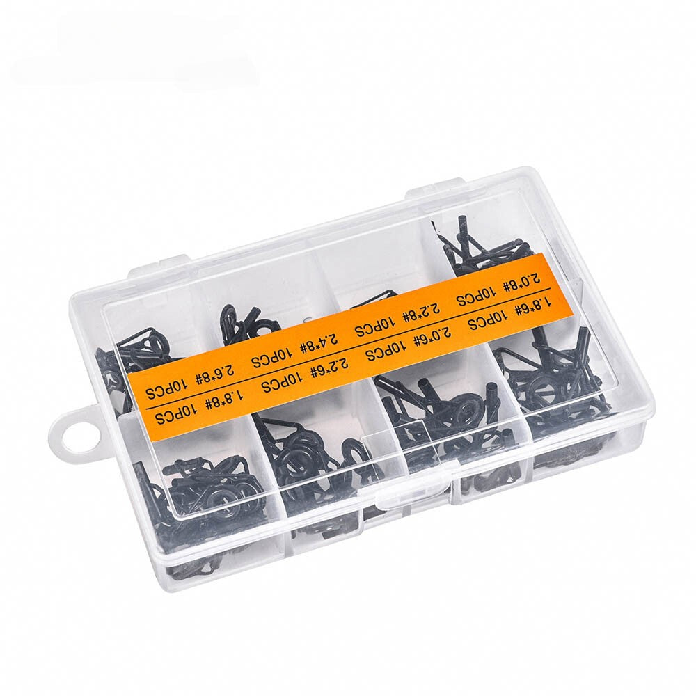 Ceramic Fishing Rod Guide Tips Set - 80Pcs Line Repair Kit for Fishing Rods
