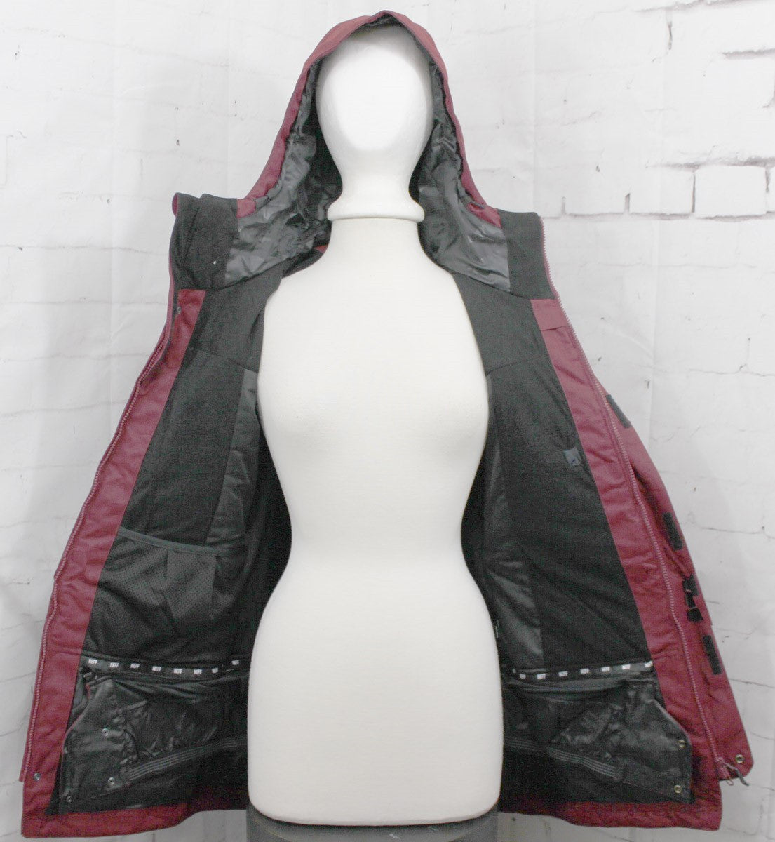 Women's Snowboard Jacket - Waterproof Insulated Winter Coat, Medium Port Maroon