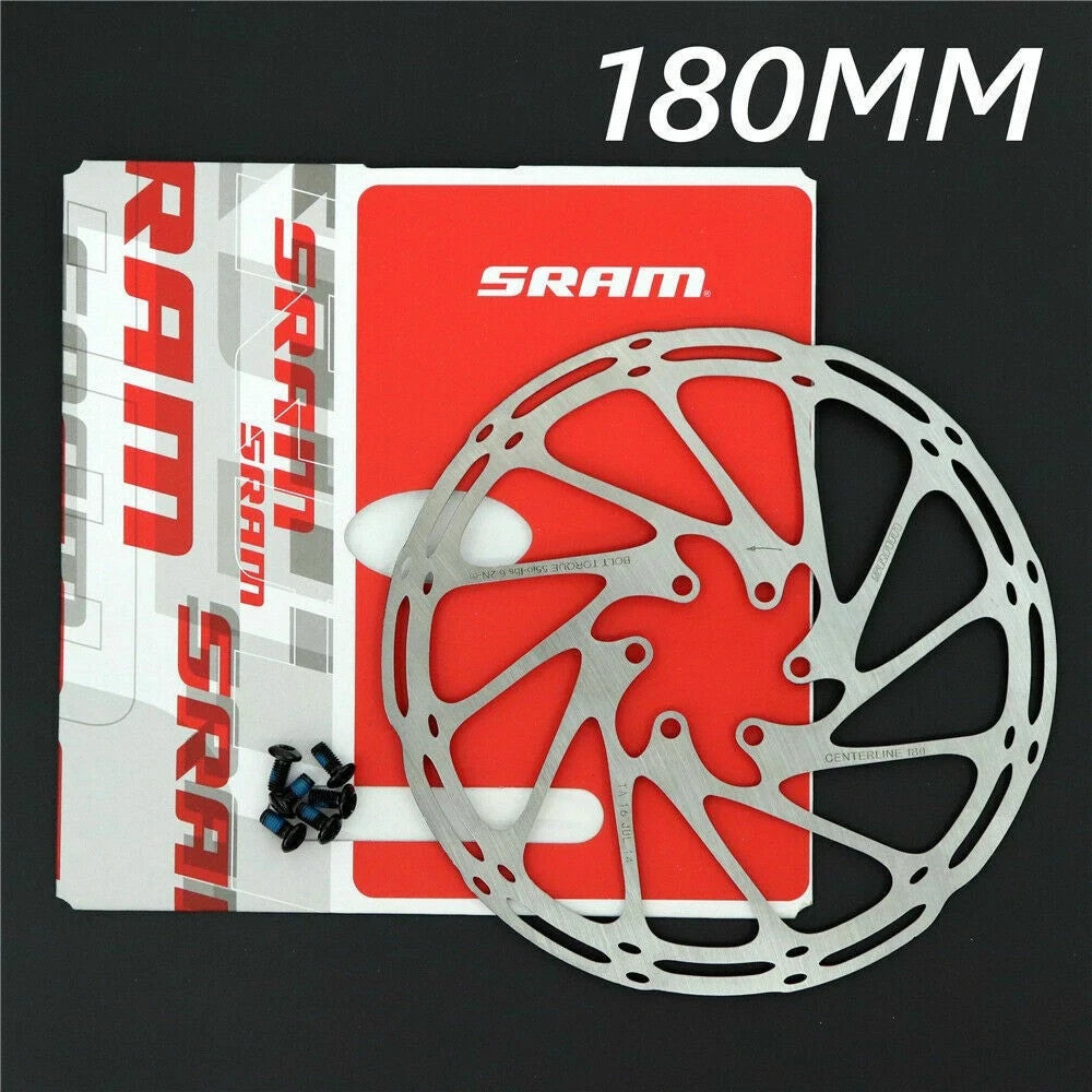 180mm MTB Road Bike Disc Brake Rotor 6-Bolt Centerline Aluminum