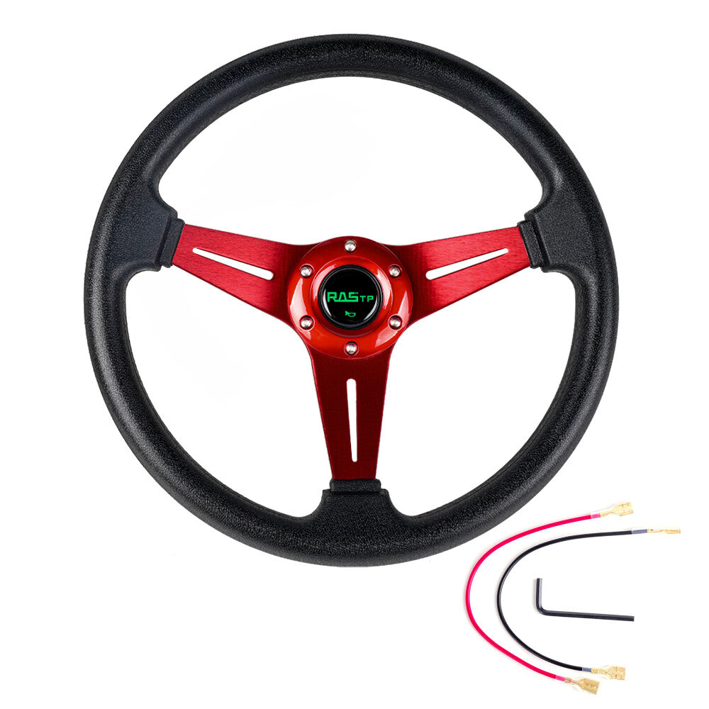 14-Inch Golf Cart Steering Wheel for Yamaha EZGO Club Car Aluminum - Universal Fit