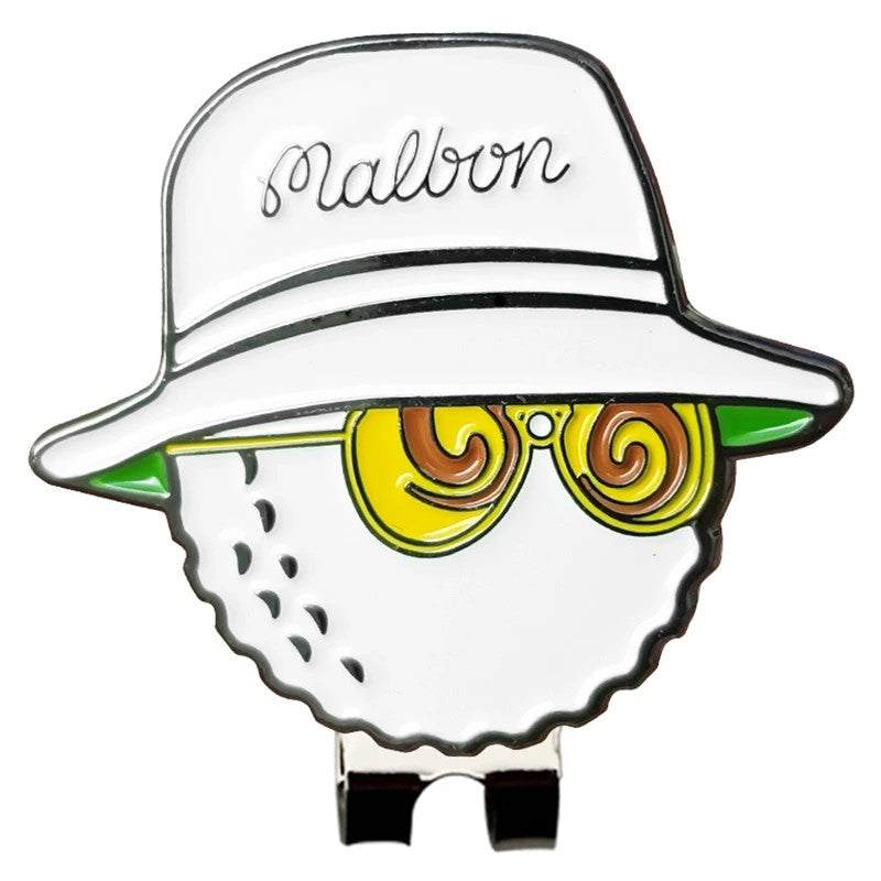 Golf Ball Marker with Magnetic Clip and Bucket Hat Accessory