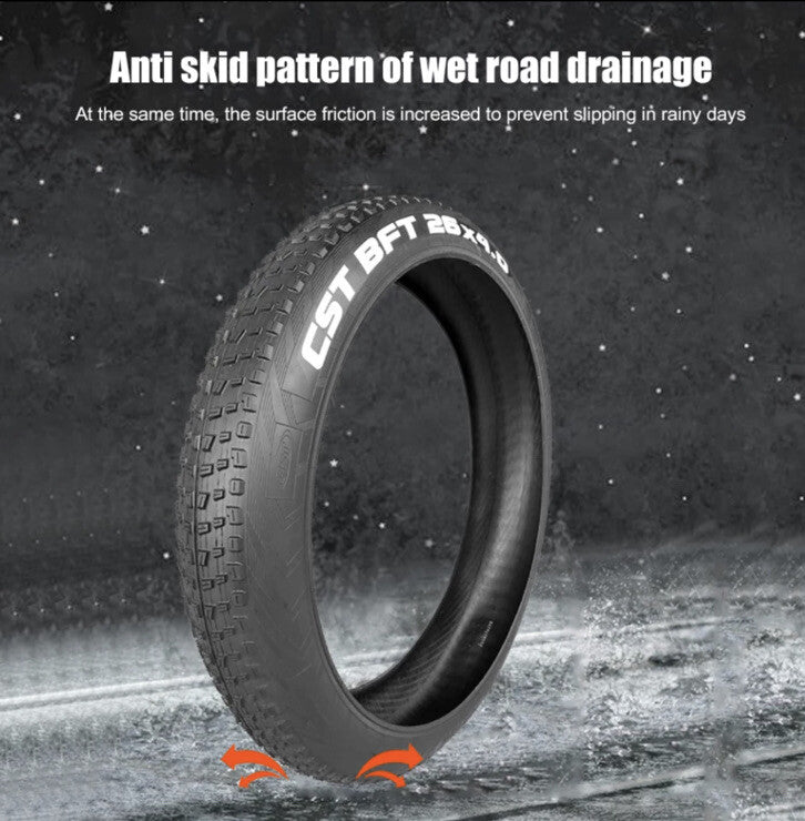 26x4 Inch Bicycle Fat Tire for Electric Bikes - CST BFT Snow Beach Tire