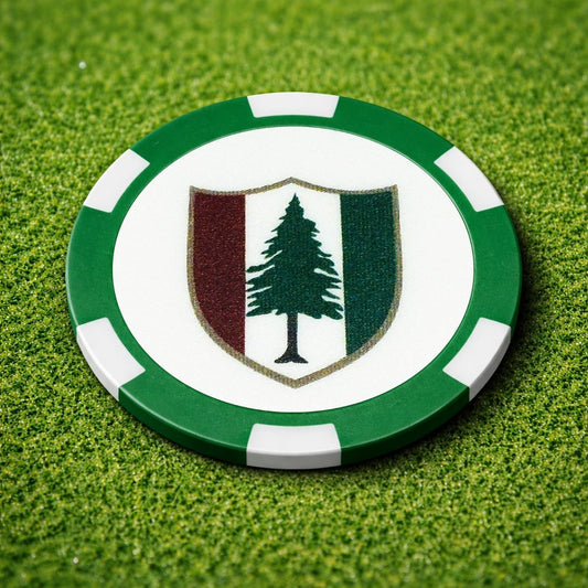 Double Sided Poker Chip Golf Ball Marker - Pine Valley Golf Course