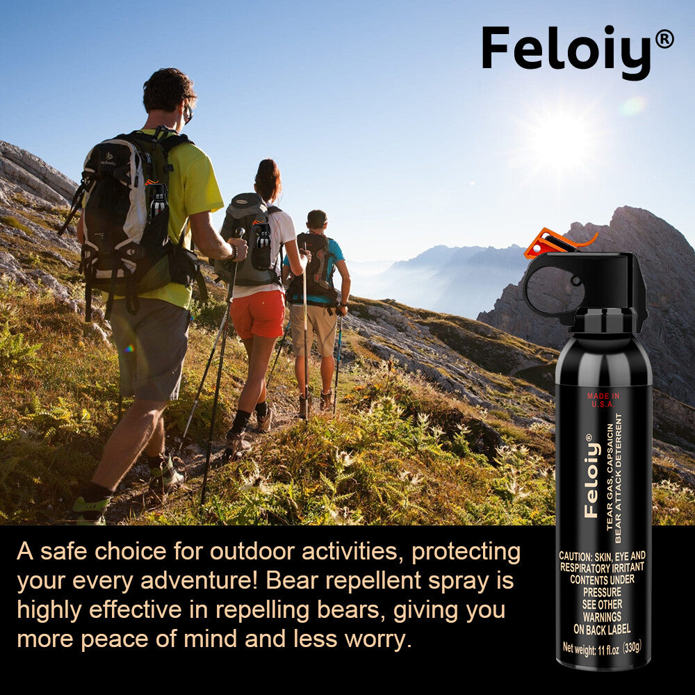 Personal Defense Bear Spray 11oz with Holster – Powerful Pepper Repellent