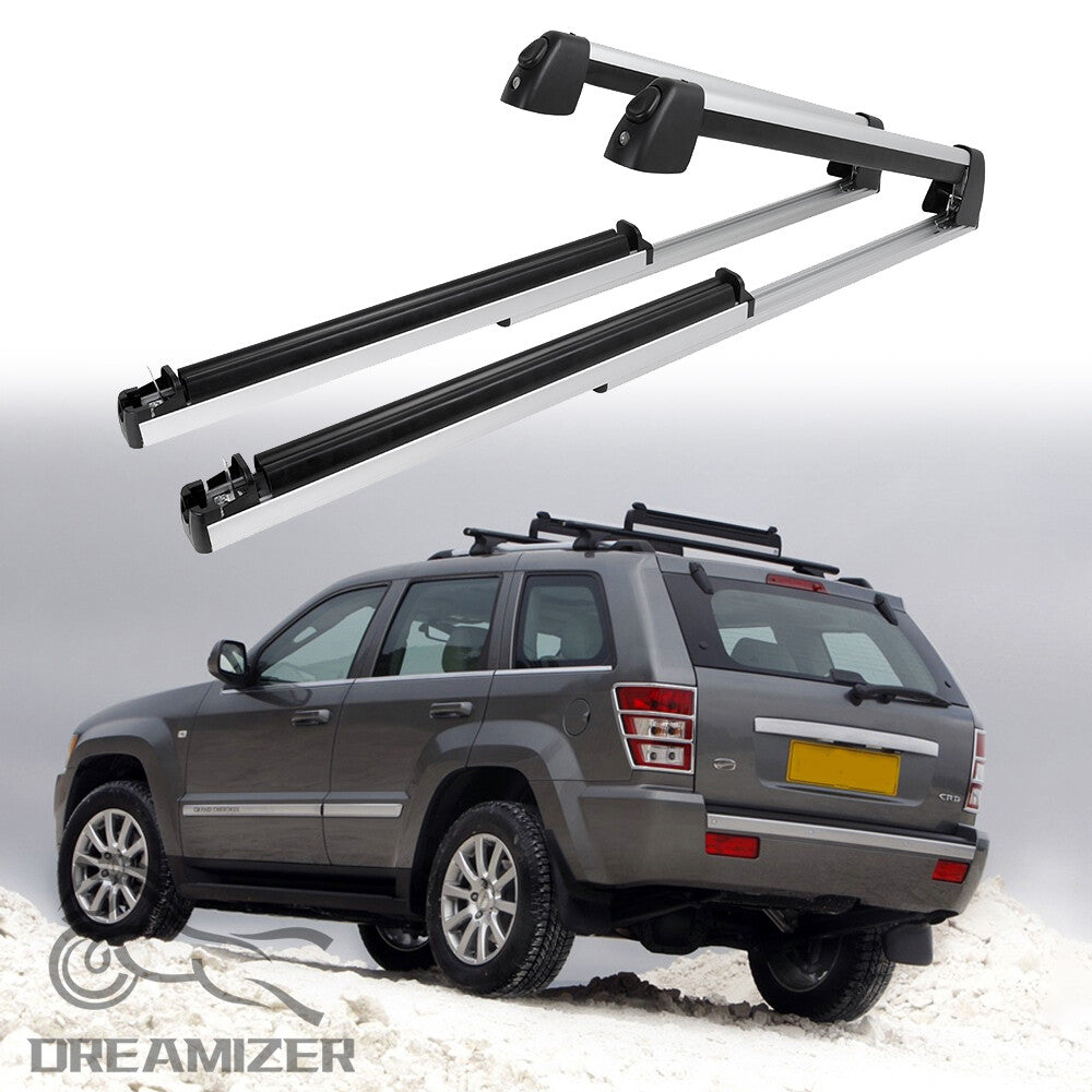 Roof Mount Cross Bar Carrier Lock for Jeep Grand Cherokee Ski Snowboard Rack