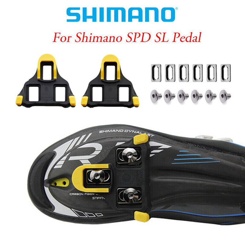 SPD-SL Road Bike Cleats with 6 Degree Float - Shimano Replacement Pedal Set