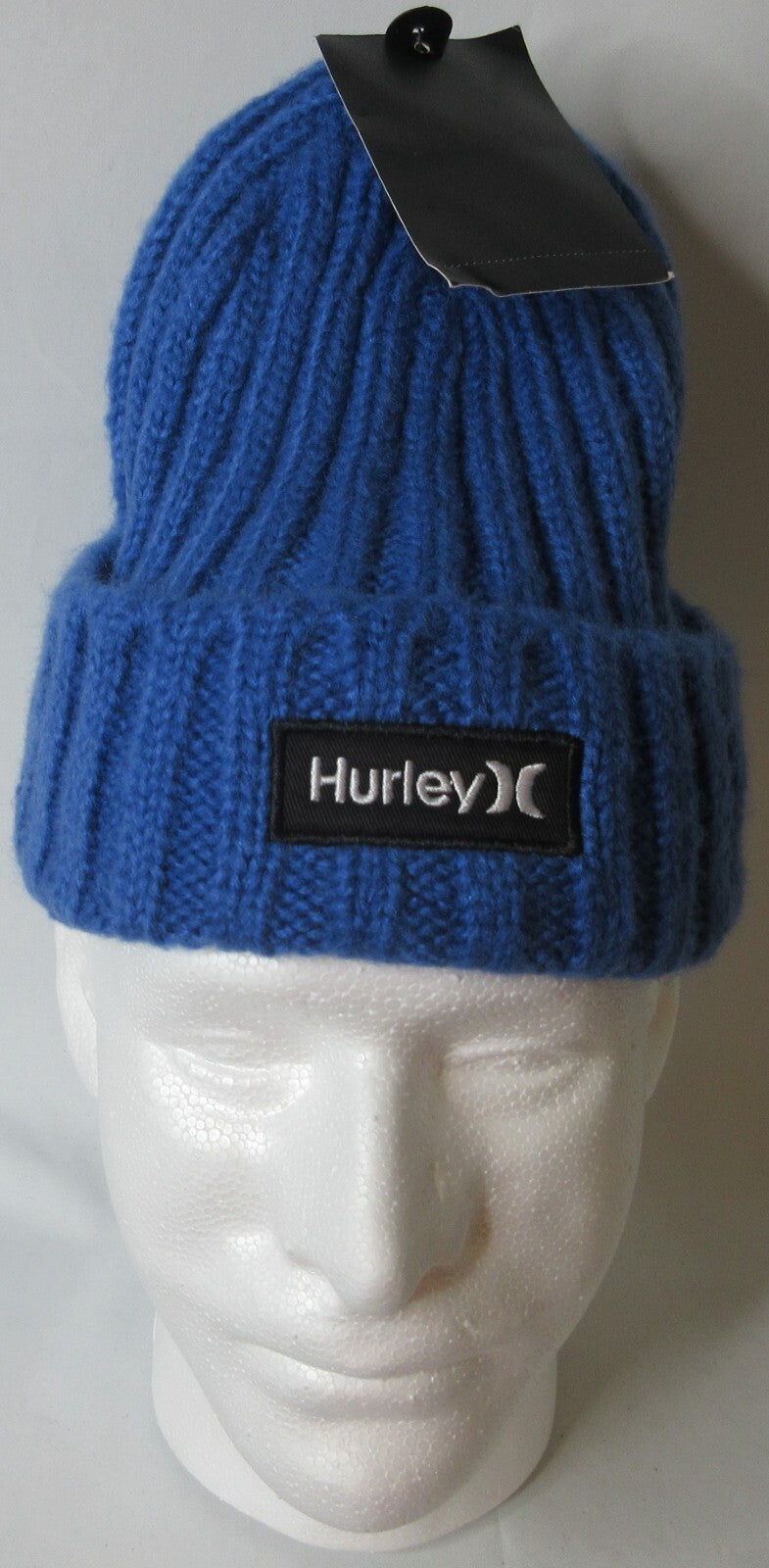 Adult Cable Knit Beanie Hat - Royal Blue, One Size, New with Tag