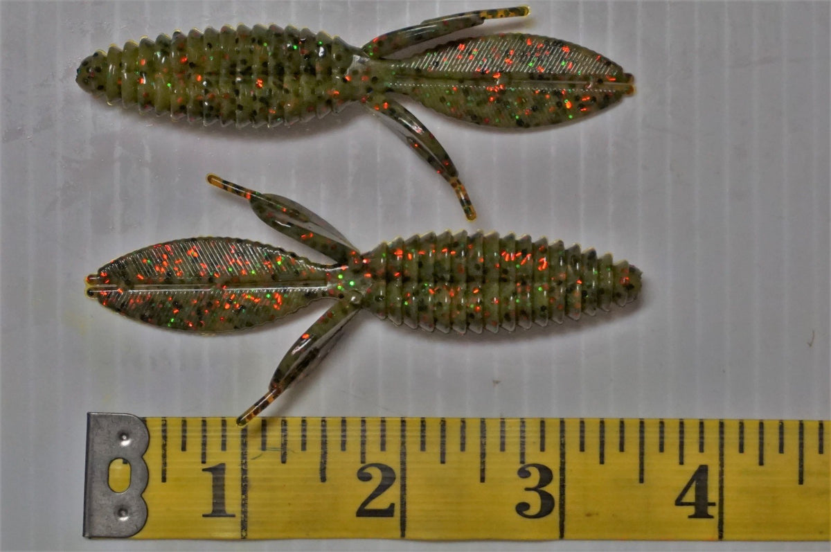Soft Plastic Bass Fishing Baits - 50 3.5" Beaver Bug Lures in Multiple Colors