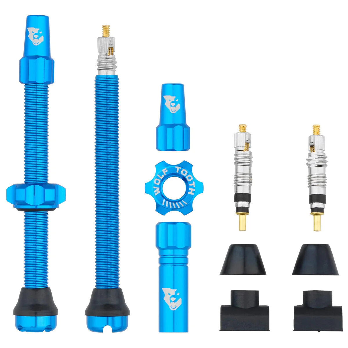 Tubeless Valve Stem Kit for Bicycle - All Sizes & Colors