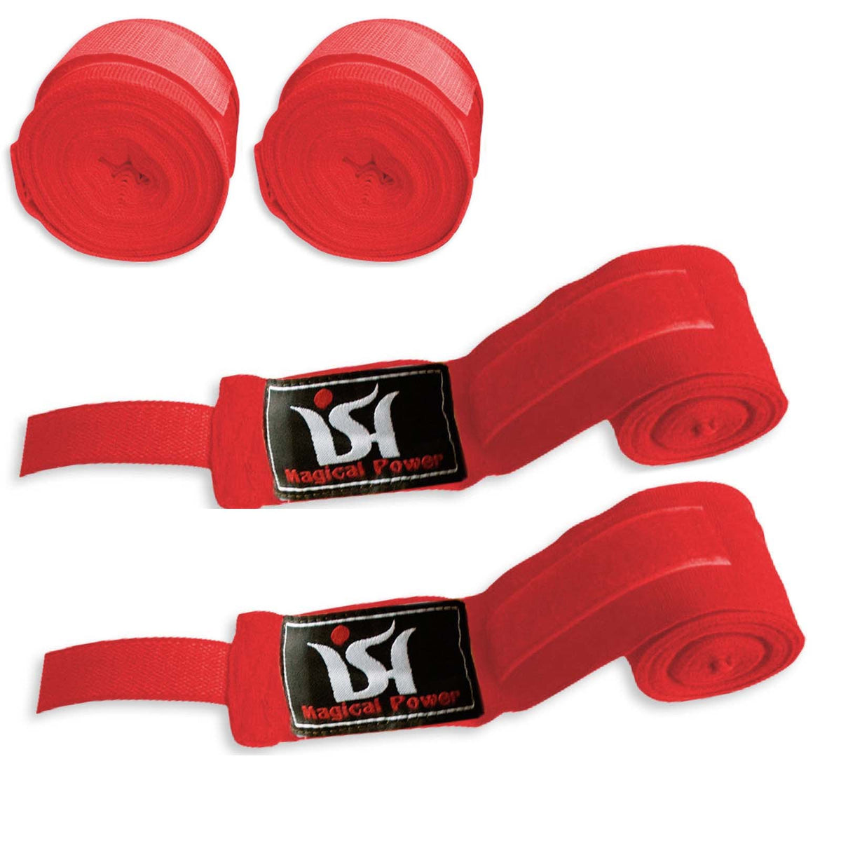 Boxing Hand Wraps with Thumb Loop and Hook & Loop Closure - Support & Protection