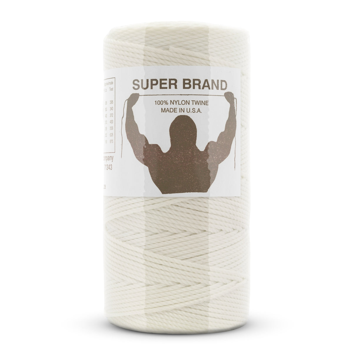 High-Strength Bonded Nylon Twine Size #6 1/4 lb for Craft Garden & Construction