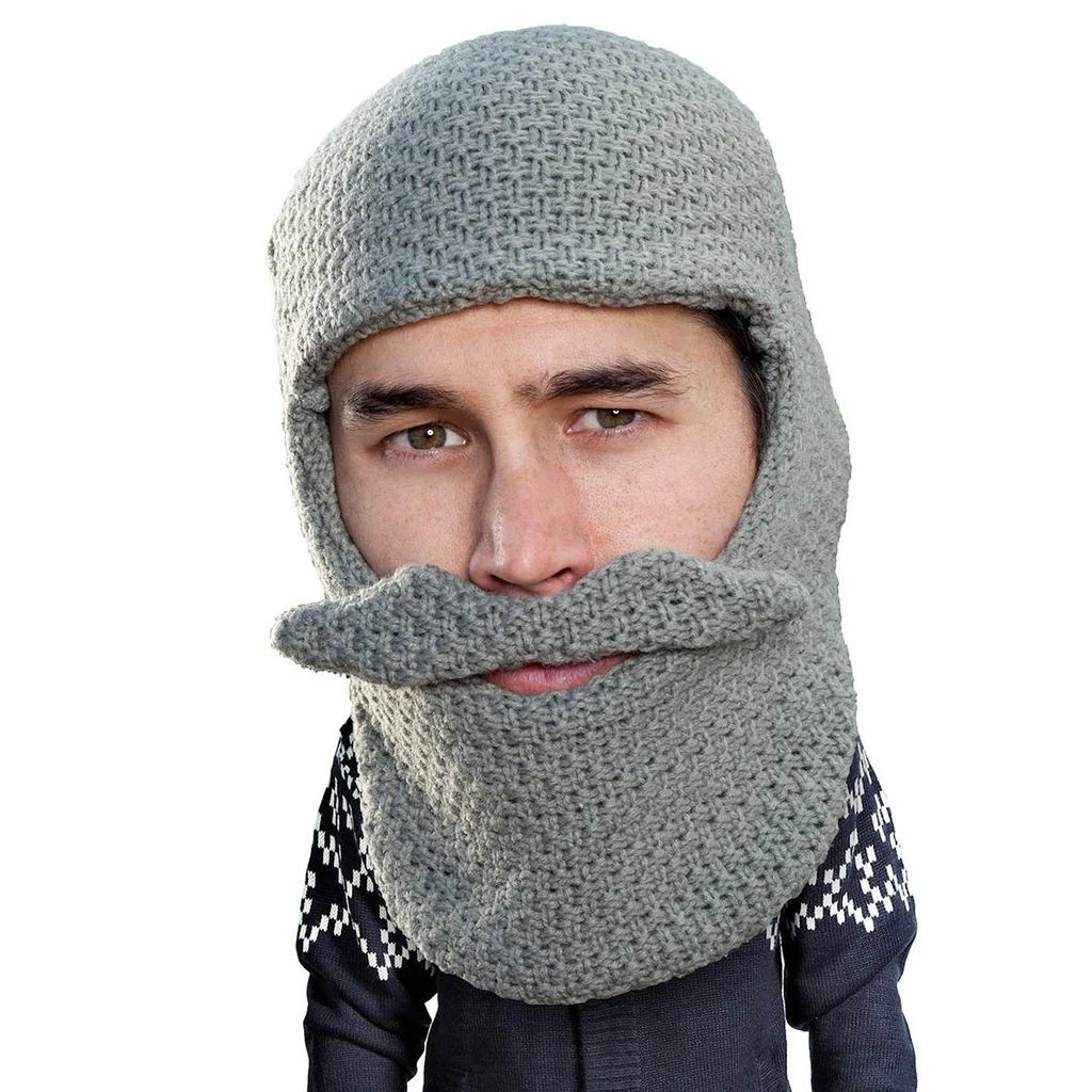 Beard Head Classic Knit Bearded Face Mask & Hat - Unisex Winter Accessory