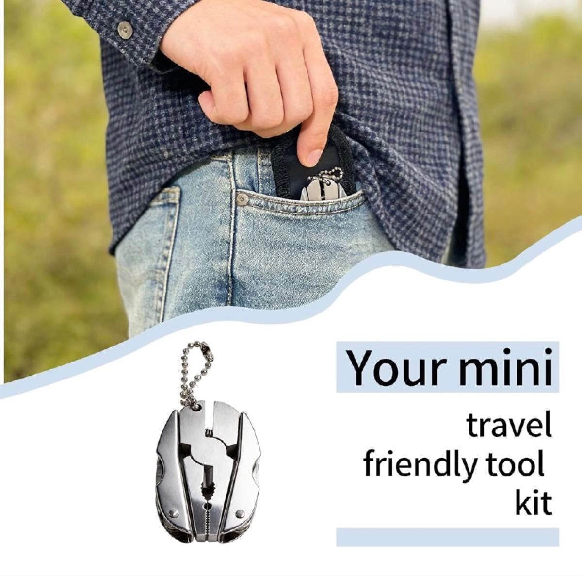 Mini Folding Multi Tool Pliers for Camping Fishing and Outdoor Use