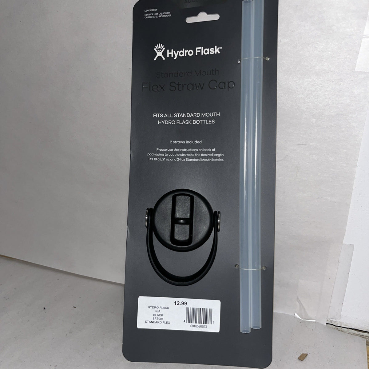 Hydro Flask Standard Mouth Flex Straw Cap with 2 Straws - Fits Hydro Flask Bottles