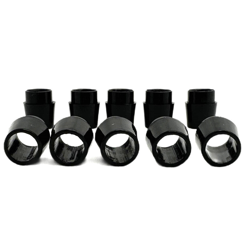 20x Golf Ferrules .335 Collared Black Solid Replacement Parts