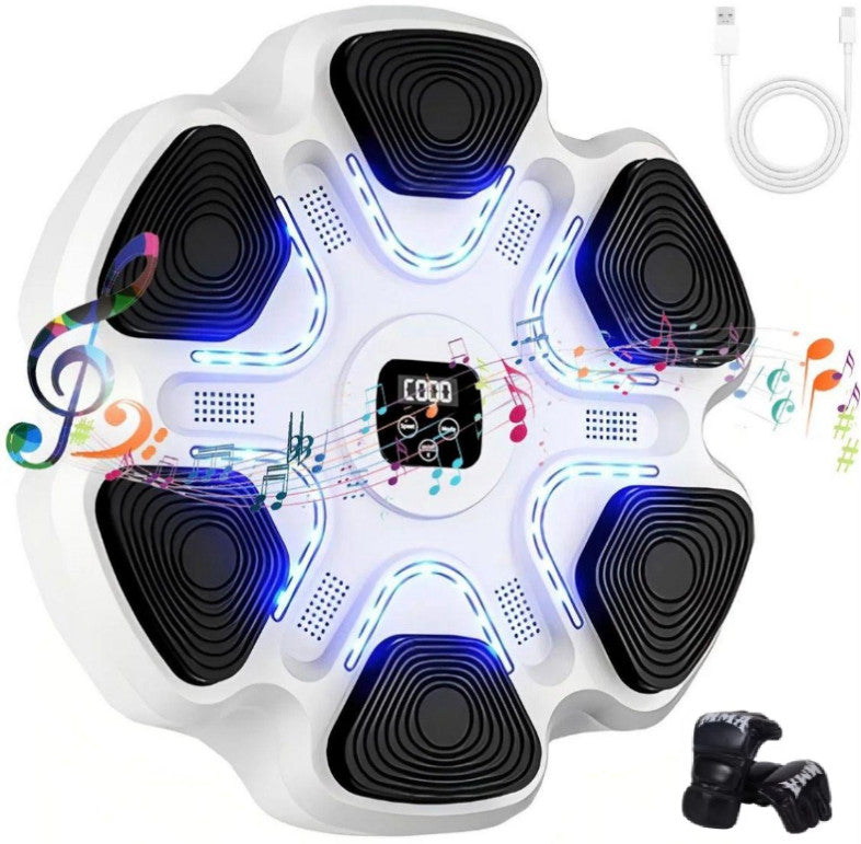 Wall-Mounted Music Boxing Machine with Gloves for Cardio Fitness