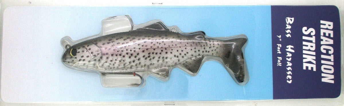 Reaction Strike 7" Fast Fall Bass Swimbaits Lot - California Trout