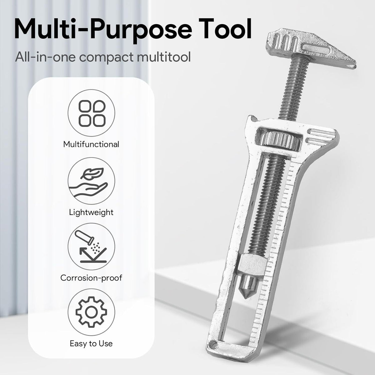 3-Pack Compact Titanium Multi-Tool Wrench Set with Bottle Opener & Caliper