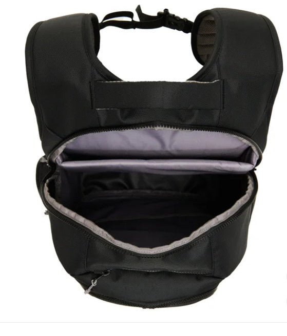 Quilted Laptop Backpack for 17-Inch Computers - Black