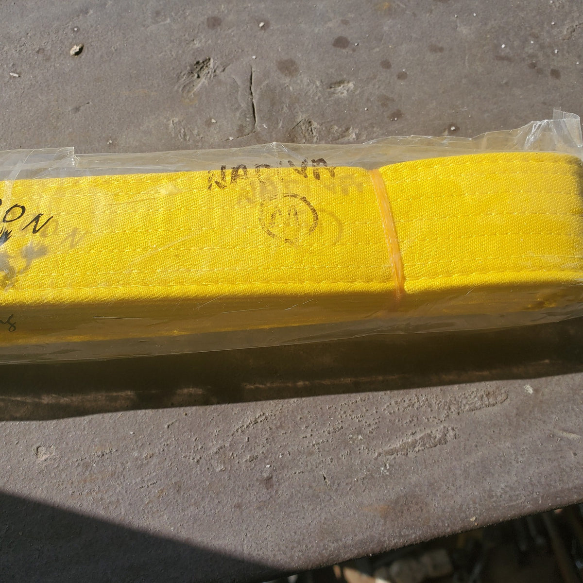 Martial Arts Belt Double Dragon Yellow Size 2 Unused Free Shipping