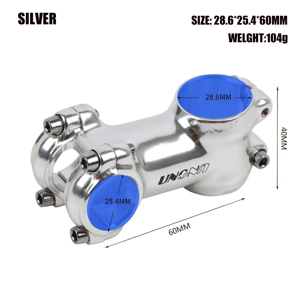 Bike Stem 25.4mm 7° Aluminum Alloy MTB Road Bicycle Handlebar Stem