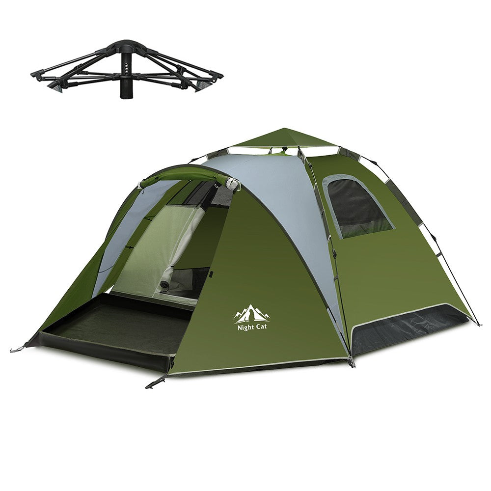 Automatic Waterproof Camping Tent for 3-4 People with Portable Design