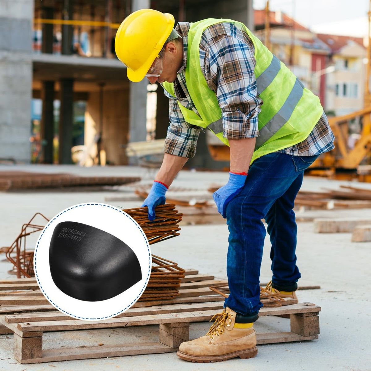 Steel Toe Guard Inserts for Shoes - Work Safety Toe Caps, 1 Pair