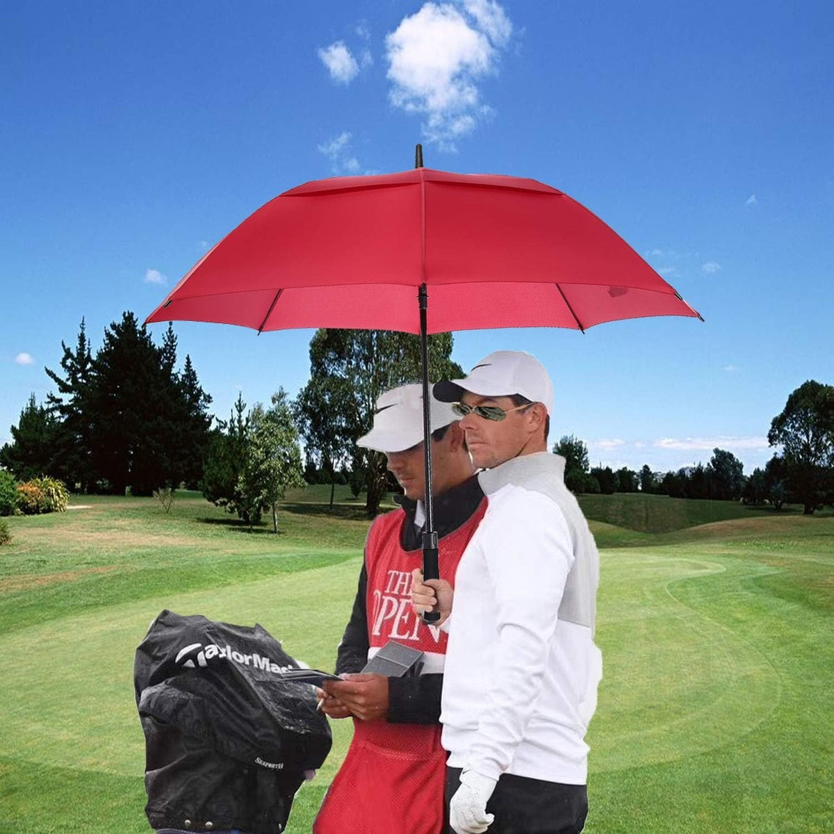 72-Inch Windproof Waterproof Golf Umbrella - Auto Open, Large Shade