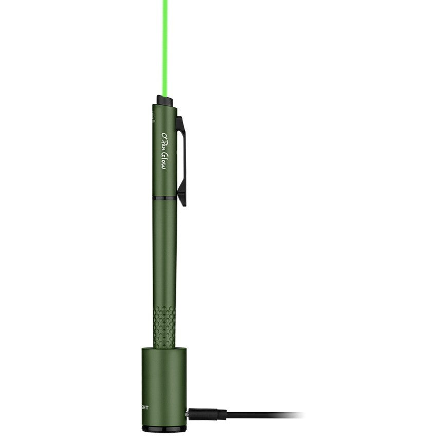 Rechargeable LED Penlight with Green Laser - 120 Lumens, Multi-Function EDC Tool