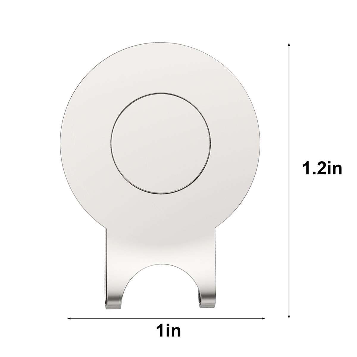 Magnetic Golf Hat Clip with Ball Marker - Durable Zinc Alloy, Multiple Quantity Options