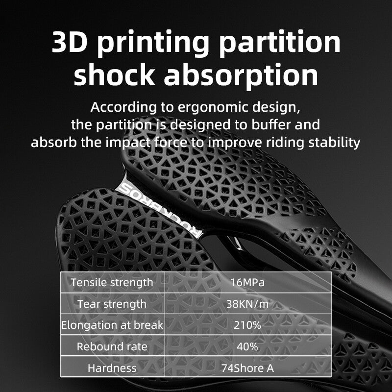 Ultralight Carbon Fiber Bicycle Saddle with Shock Absorption & Breathable Design