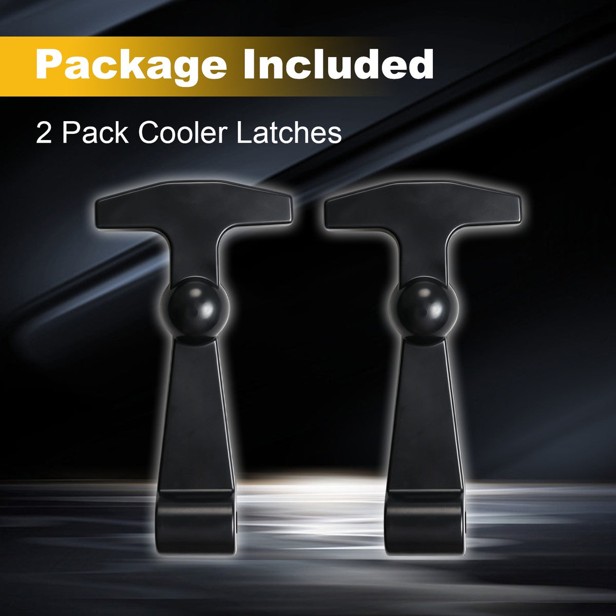 Black Cooler Lid Latches Handle Grips for Yeti RTIC - High Quality Replacement